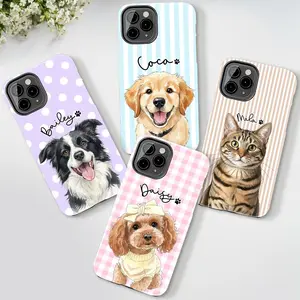 Custom Dog Portrait Phone Case: Personalized Pet Lover Gift