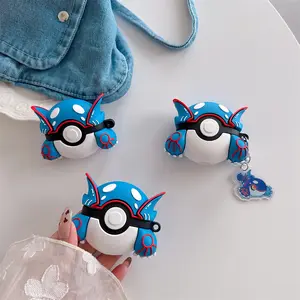1 Kyogre headphone case,Cute wireless Bluetooth earphone case, drop resistant, durable and stylish accessory, suitable for AirPods pro3/1/2/4/pro/pro2(Different models may have different shapes)