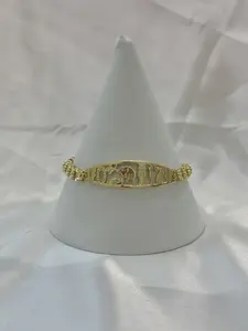 Pulcera 7 in con extension Gold Plated Bracelet with Detailed Animal Charms for Women