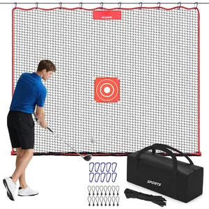 Golf Practice Net, Heavy-Duty Multi  Netting Barrier 10FT | 15FT |20FT |25FT Golf Hitting Net for Garage, Ideal for Backyard with Baseball, Softball, Hockey, Soccer and