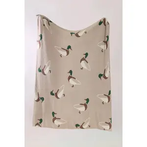 Lux Mallard Throw Blanket | Ultra Soft Duck Camo Plush Blank