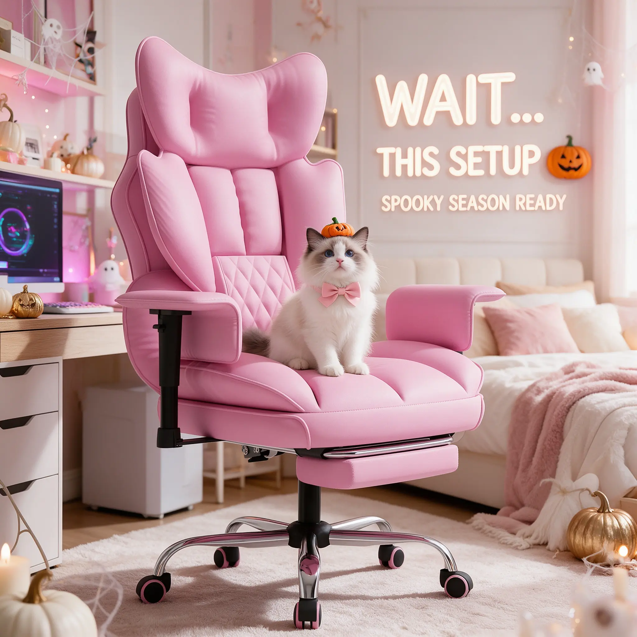 【Helloween Gift】Mr IRONSTONE Big and Tall Modern High-Back PU Leather Ergonomic Reclining Office Gaming Desk Chair - 350LBS Capacity, Retractable Footrest, Adjustable Armrests, Wide Cloud Cushion for Lower Back Pain Relief