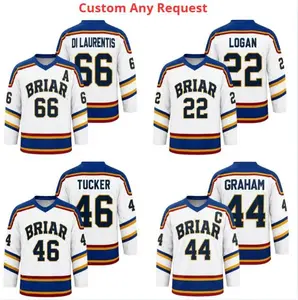 [Full Size XS-5XL] Custom Briar University Hockey Jersey Shirt, Off-Campus Series Hockey Jersey, Graham 44 Di Lautentis Hockey Jersey Shirt for Fans