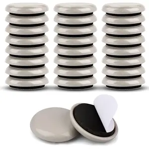 24PCS 1-1/4" Furniture Sliders for Carpet & Hardwood Floors, Furniture Pads for Quickly Moving Any Item and Protecting Your Floor from Damage & Scratches