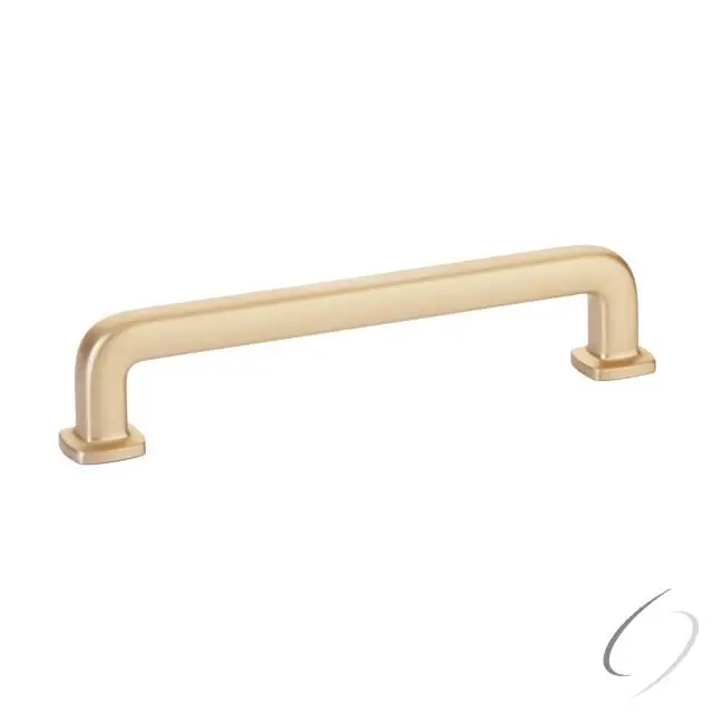 Emtek 86635US4 Westridge Cabinet Pull - 5 in. Center to Center, Satin Brass, 5.75 in. Door Handle, Integral Part of Room's Design, Secures a Space, Secure A Space
