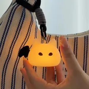 Cute Bat Cat LED Keychain, Perfect Birthday & Christmas Gift for Teens & Cat Lovers