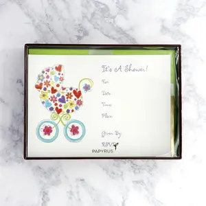 Stroller Baby Shower Invitations (Set of 10)