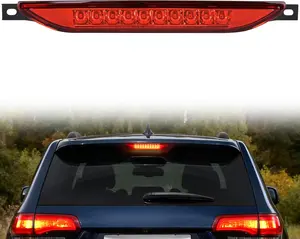 Nilight Third Brake Light Tail High Mount 3rd Stop Lights Red Lens for Dodge Caliber 2007-2012 Durango 2011-2017 Jeep Cherokee 2011-2017 Compass 2007-2016 Van SUV Rear Center Cab Lamp