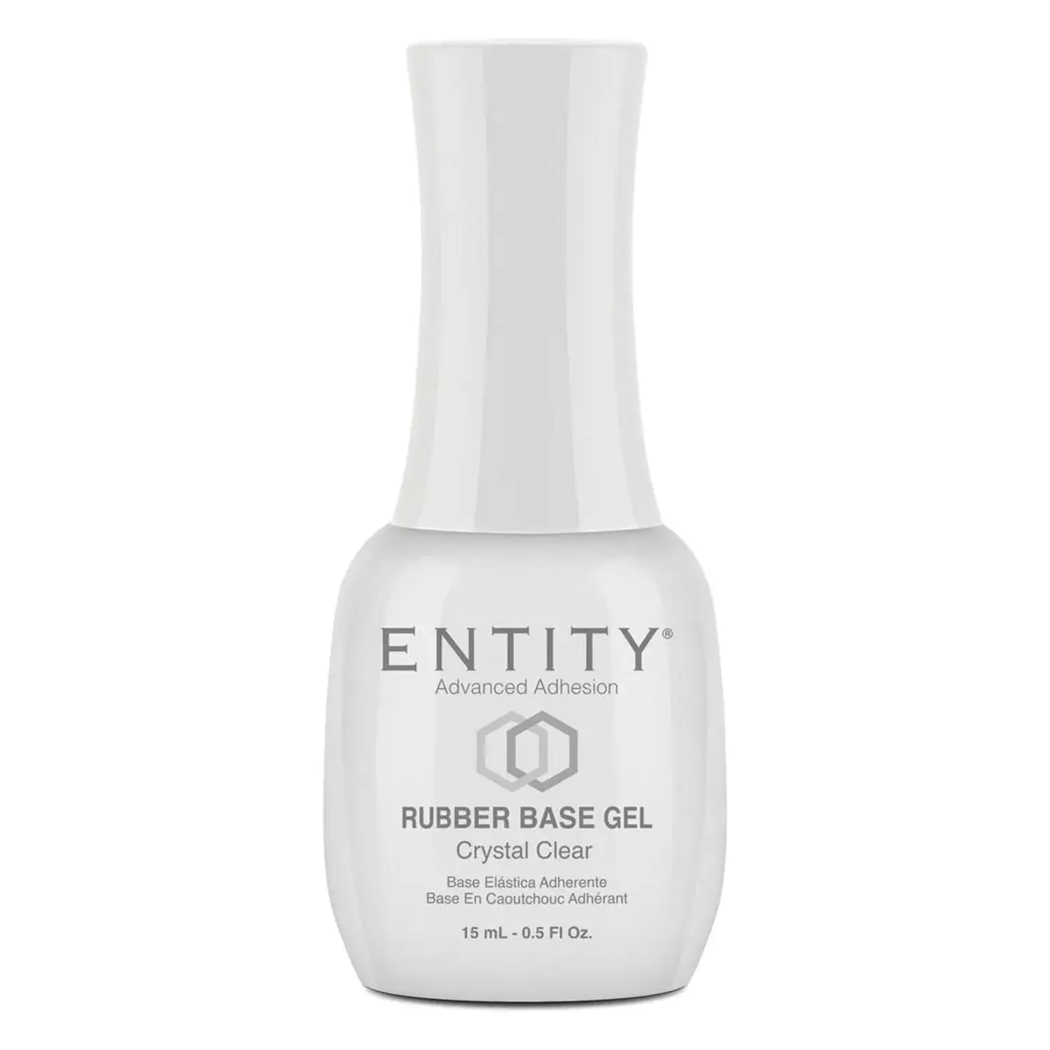 Entity Rubber Base Gel – Flexible Nail Strengthening Base Coat, 0.5 fl oz
