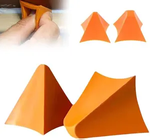 That Silicone Tool, Caulking Tool, Caulk Remover Tool, Orange Silicone Seam Tool Kit(3/6/10/16mm), Effective Grout Spreader for Kitchen, Bathroom