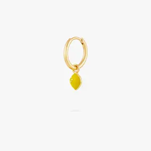 Studs Lemon Charm Huggie