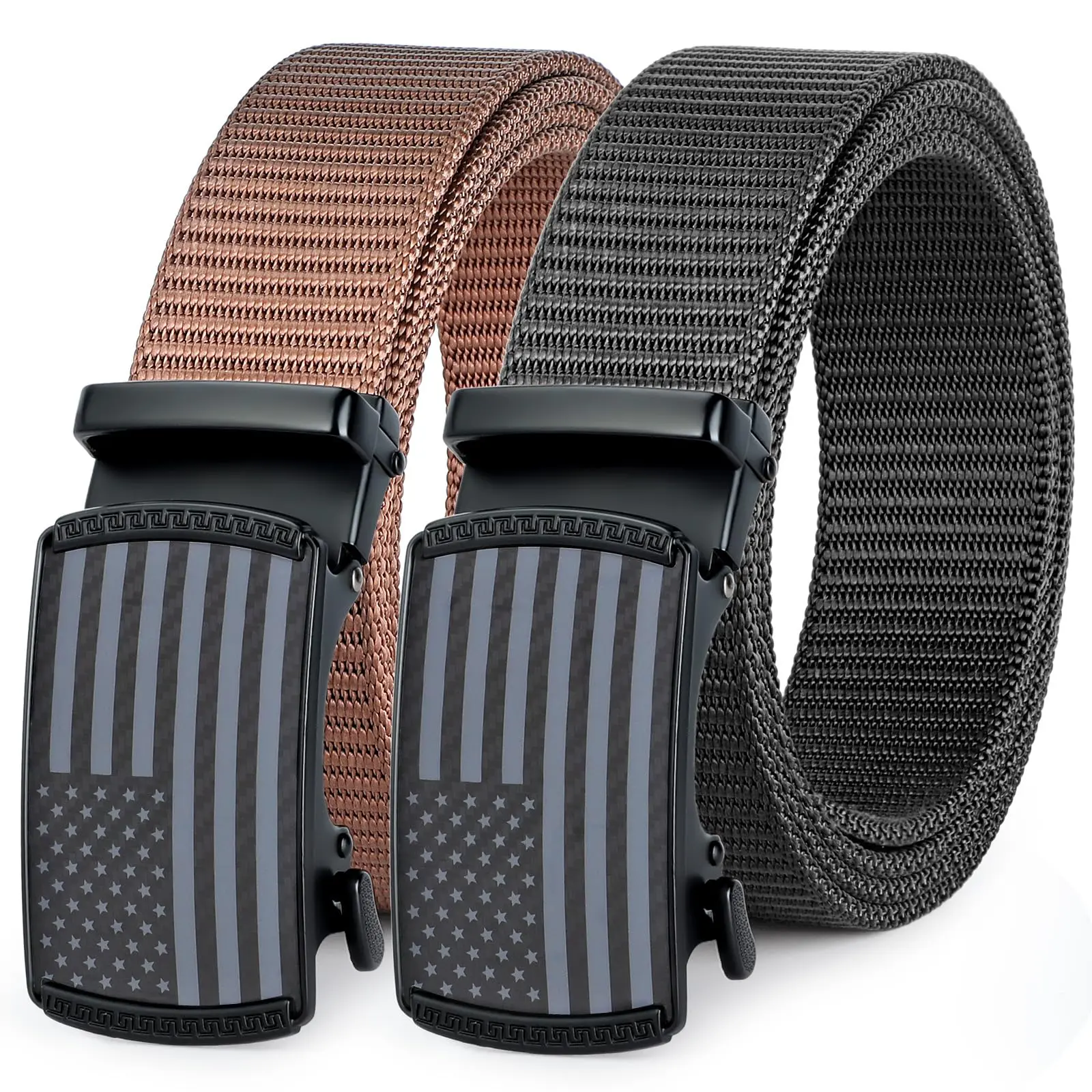 Men's Ratchet Nylon Belts Alloy Buckle Automatic Golf Belt For Outdoor Tactical Men Belt For Outdoor Golf Hiking