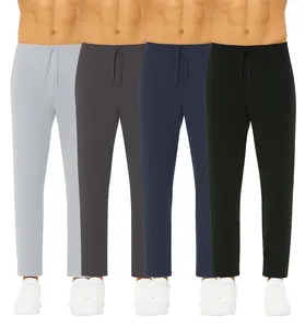 4 Pack: Men's Classic Blend Butter Soft Stretch Lounge Pants Pajama Sleepwear Gym