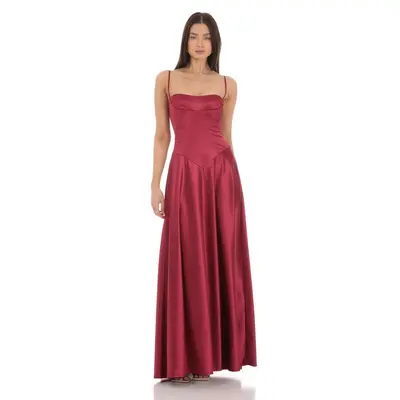 chinese dress ladies Zapaka Women Dark Red Evening Dress with Slit Velvet Long Sweetheart A Line Holiday Party Dress, Black / US16