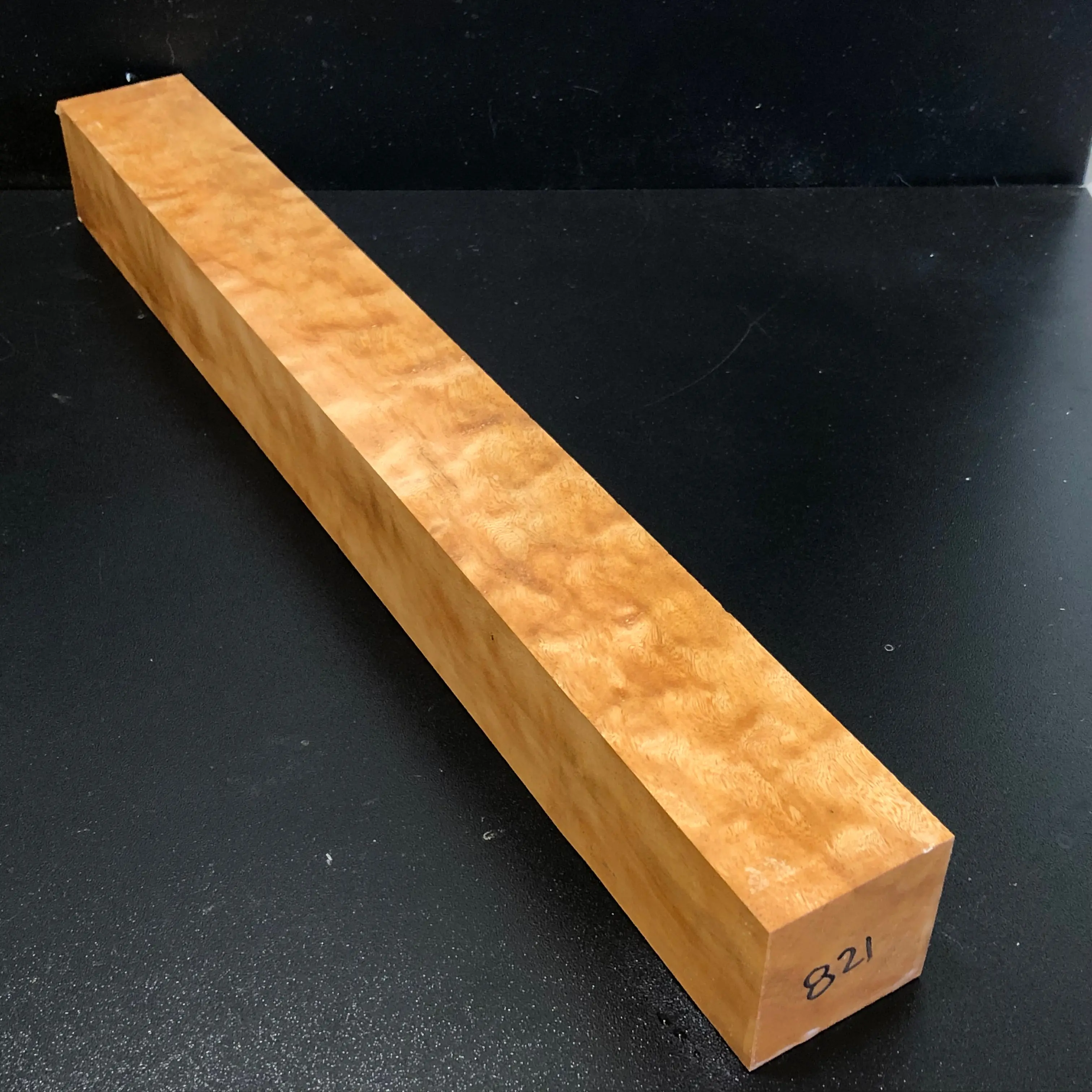 2"x2"x18" KD Figured Mystery Wood Spindle Turning Blank (#00821)