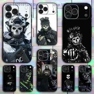 COD Call Of Duty G-Ghost For iPhone 17,16,15,14,13,12,11,Pro,Max,Plus,Mini Soft Silicone Phone Case Black Shockproof TPU