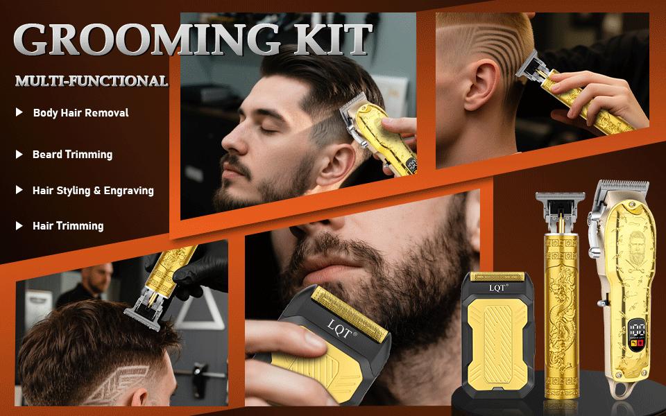 LQT wireless hair clipper Suitable for hair trimming for both adults and children. USB charging. Fashionable design. Hair salon household shaving beauty tools