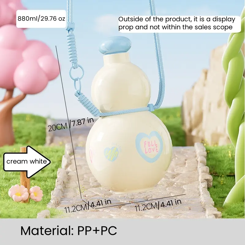 Gourd-shaped - White