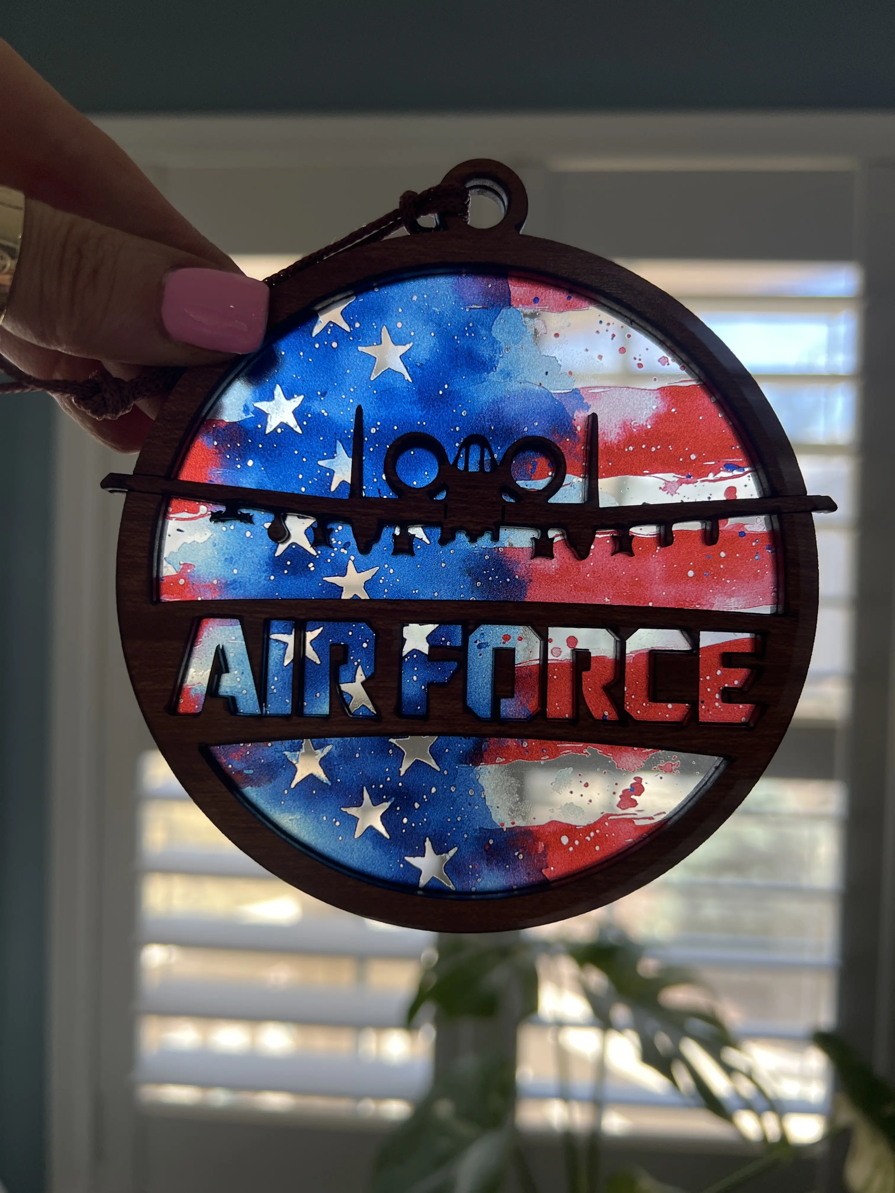 Air Force A-10 Suncatcher for Sunny Window