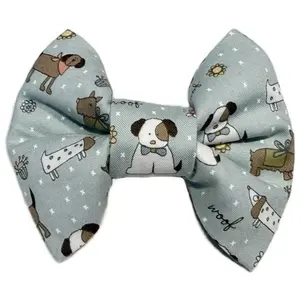 BARKER in Mint-Handmade Puffy BowTie