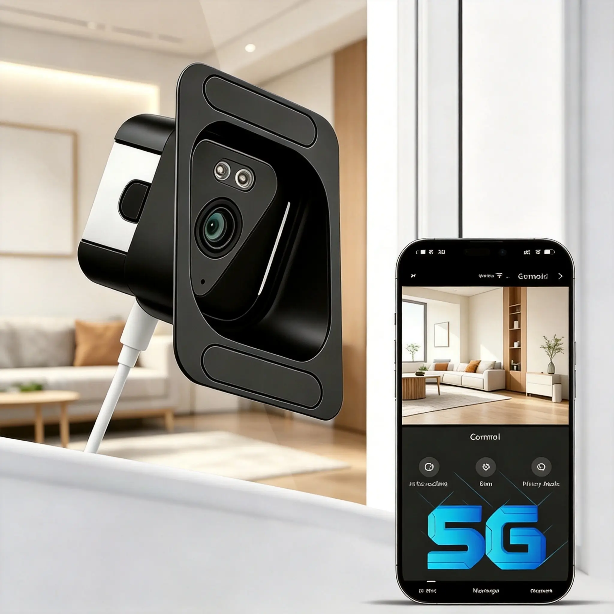 HD Indoor Home Security Camera, 5G/2.4G WiFi, 24/7 Full Color Night Vision, Motion Detection & 2-Way Audio, Easy Install Video Surveillance Camera for Pet/Baby Monitoring, Home Security Cctv, Wireless Security Cameras