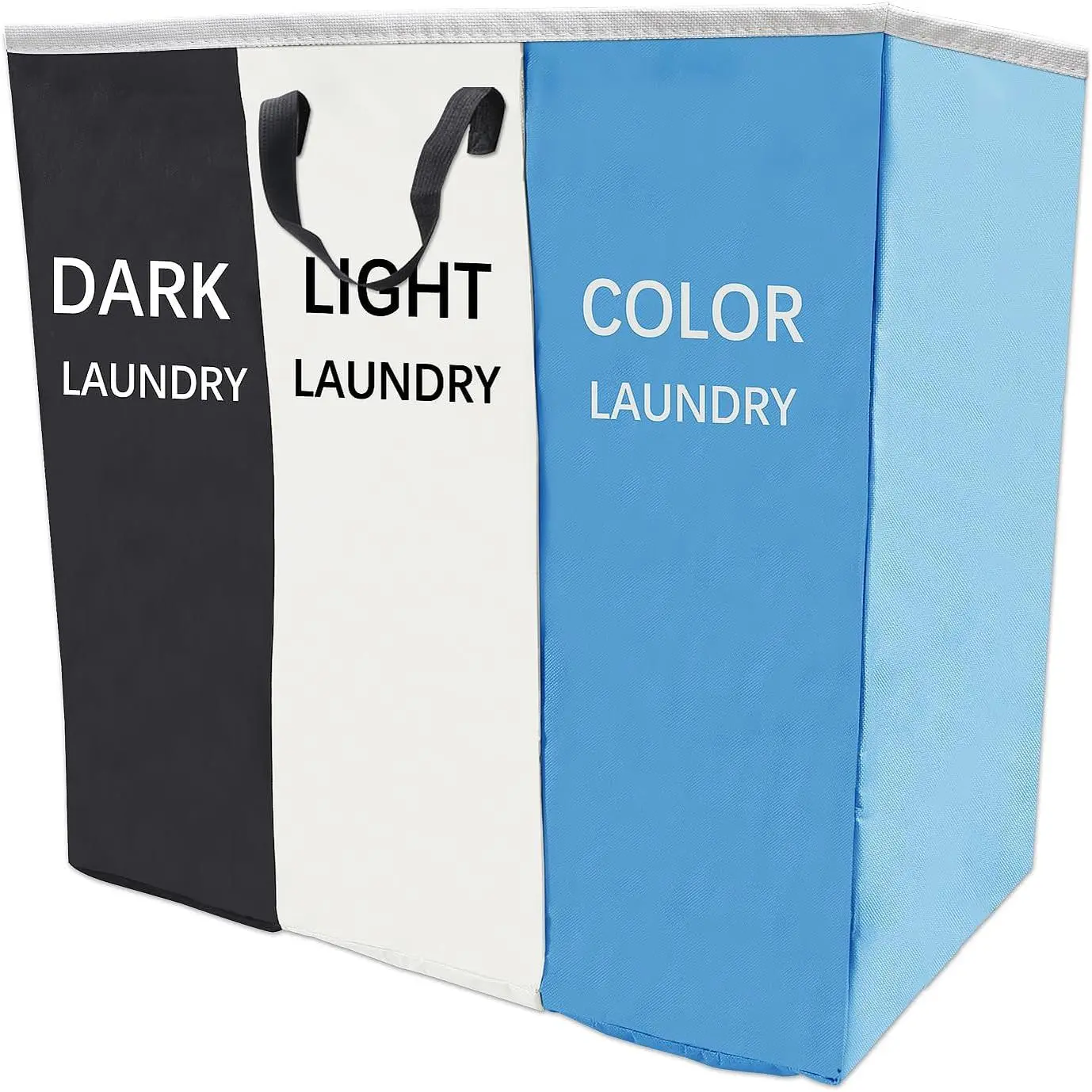 Black white blue bag
