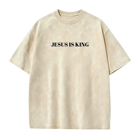 Jesus is King Shirt, Jesus Shirt, Jesus t shirt, Jesus Merch, Christian Streetwear, Mens Christian Shirt, Faith Shirt Casual Menswear Build Your Tee