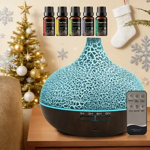 2-in-1 Large Room Humidifier & Essential Oil Diffuser with Remote Control | Ultrasonic Cool Mist, Ultra Quiet & Auto Shut-Off for Bedroom, Office Air Purifier and