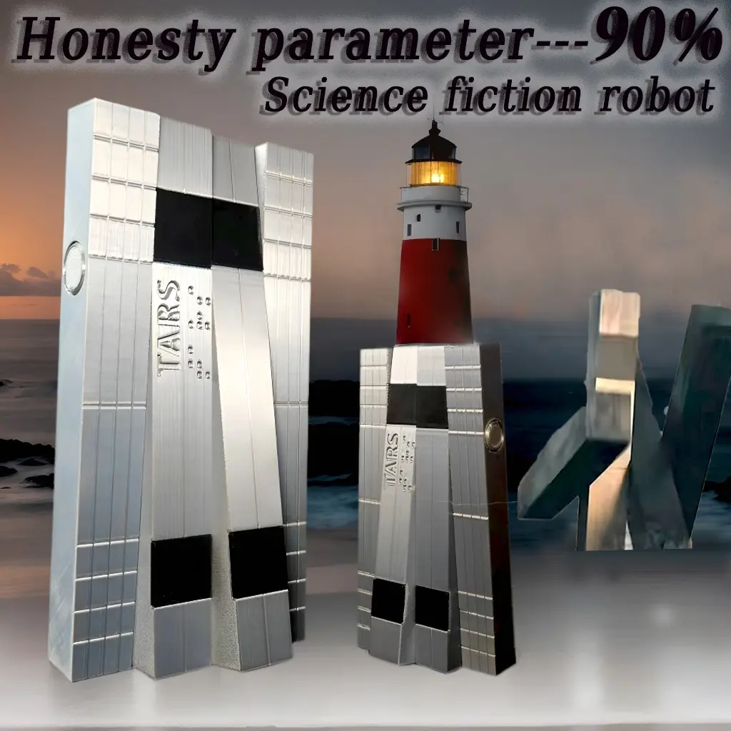 1pc TARS robot model hand-made, interstellar robot model ornaments, Decorative figurines, Decorative Figures, suitable for living rooms, offices, sci-fi decoration, DIY player models, 3D printed durable materials, and gifts for birthdays