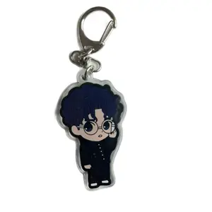 DandaDan Okarun Acrylic Keychain with Character Design, Keyring Attachment, Unique Design for Fans and Collectors