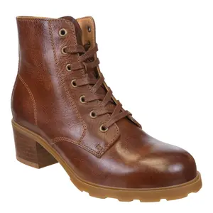 OTBT - ARC in BROWN LEATHER Heeled Ankle Boots