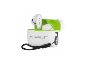Morpheus 360 TW1800W Nemesis True Wireless Earbuds - Bluetooth Headphones with Microphone - White
