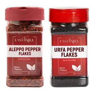 [Father's Day Sale] Eastanbul Aleppo Pepper Flakes, 5.3oz, and Urfa Biber Pepper Flakes, 5.6oz