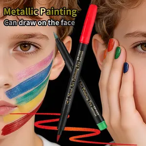 12 Color Double Line Outline Art Pen, DIY Graffiti Marker Pen, Highlighter for Scrapbook, Diary, Poster, Card Making