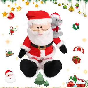 MIAODAM Christmas Santa Claus Dancing Toy,Christmas Gift,Dancing and Singing Toys,Christmas Decorations,Gingerbread, Elk