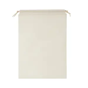 Buy 1 Get 9 Free - Non-Woven Drawstring Storage Bags 10 Pack Total 53x44cm Large Dustproof Organizer for Toys, Clothes, Travel