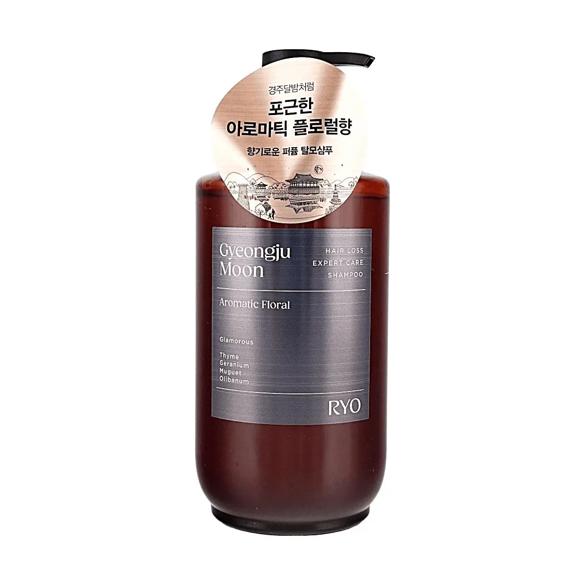 RYO Korean Hair Loss Expert Care Fragrance Shampoo - Gyeongju Moonlight Scent, 585ml, Gentle pH Balanced Formula for Hair Fall Control