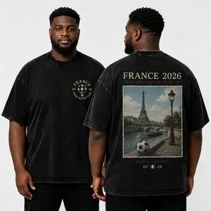 France 2026 Paris Match Club Tee  Vintage Parisian Print Shirt