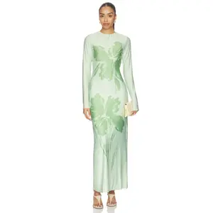 Especia Lim Puhi Long Dress in Green