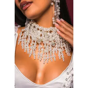 YOURS TRULY PEARL STATEMENT NECKLACE