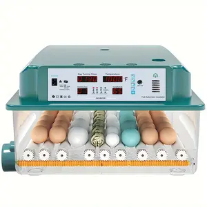 Chalixion 64 Egg Automatic Turning Incubator with Water Injection & Humidity Control, Breeders Efficient Poultry Egg Incubation