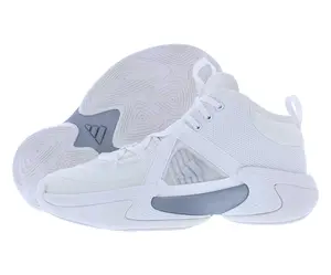 Adidas Exhibit Select Mid Womens Shoes Size 9.5, Color: Footwear White/Crystal White/Silver Metallic