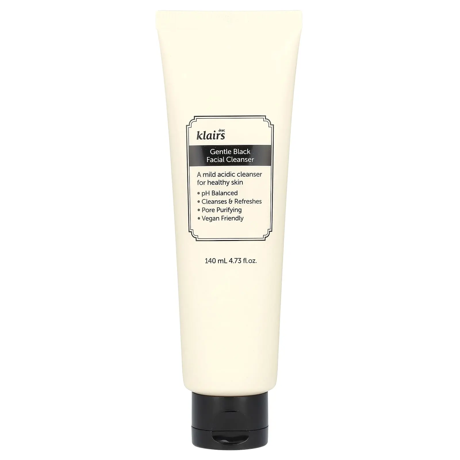 Dear, Klairs Gentle Black Facial Cleanser, 4.73 fl oz (140 ml)