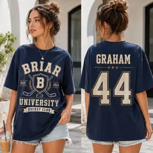 Off-Campus Briar Hockey T-Shirt-Sweatshirt, Hockey Romance Shirt,Garrett Graham,offcampus shirt,college hockey shirt,booktok