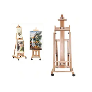 Studio Easel, Dual-Purpose Floor Folding Sketching Easel For Painting, Sketching, Display, Etc