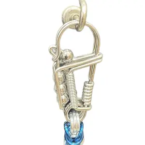 Byzantine Weave Glove Clip - Stainless Steel Wire Snap Fashionable Alloy Keychain Handmade Keychain