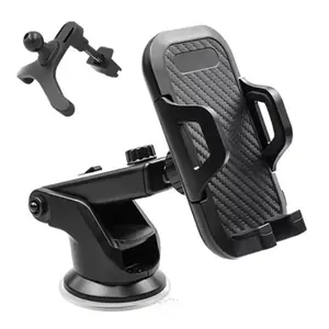 Universal Phone Mount Dashboard & Windshield Suction Cup Holder for iPhone Samsung Google All Smartphones 360° Rotation Easy Installation Car Stand