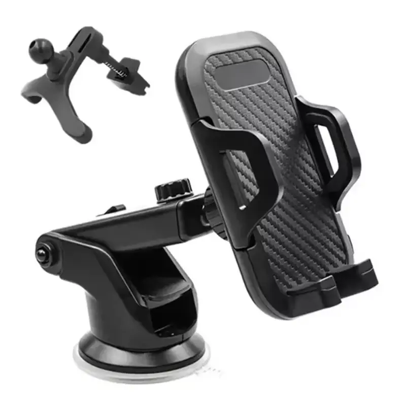 Universal Phone Mount Dashboard & Windshield Suction Cup Holder for iPhone Samsung Google All Smartphones 360° Rotation Easy Installation Car Stand