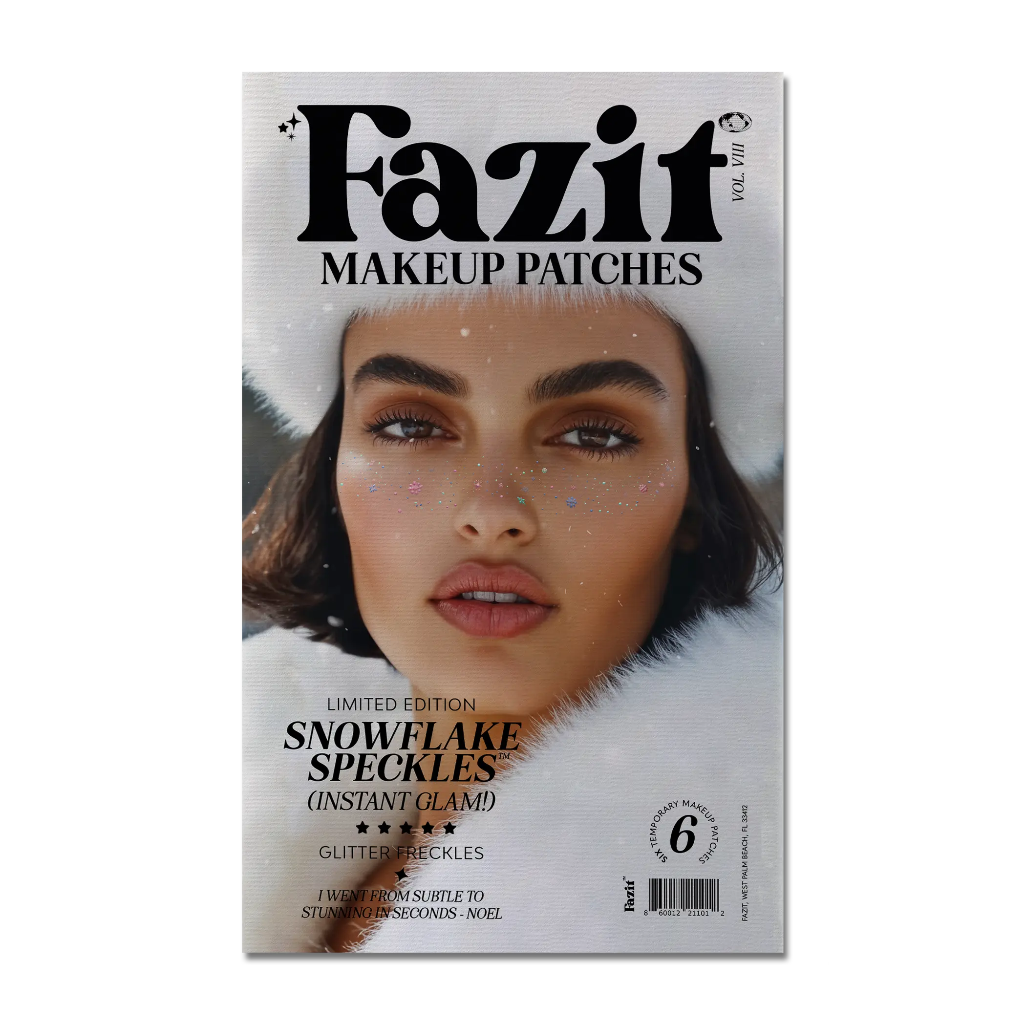 Snowflake Speckles - Limited Edition Glitter Freckles Instant Glam Snowflake Speckles - Limited Edition Glitter Freckles Instant Glam
