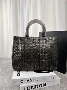 Pre-owned GIVENCHY an shown Shoulder Bags Braided Black Handbag MR16032026A420